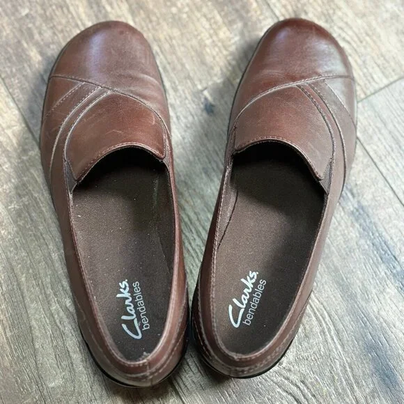 Clarks Bendables Blackberry Slip-On Dark Brown Women's Size 7.5 - Picture 3 of 14